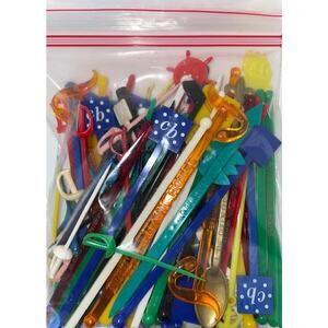 Vintage Lot of Swizzle Sticks 1960s/1970s